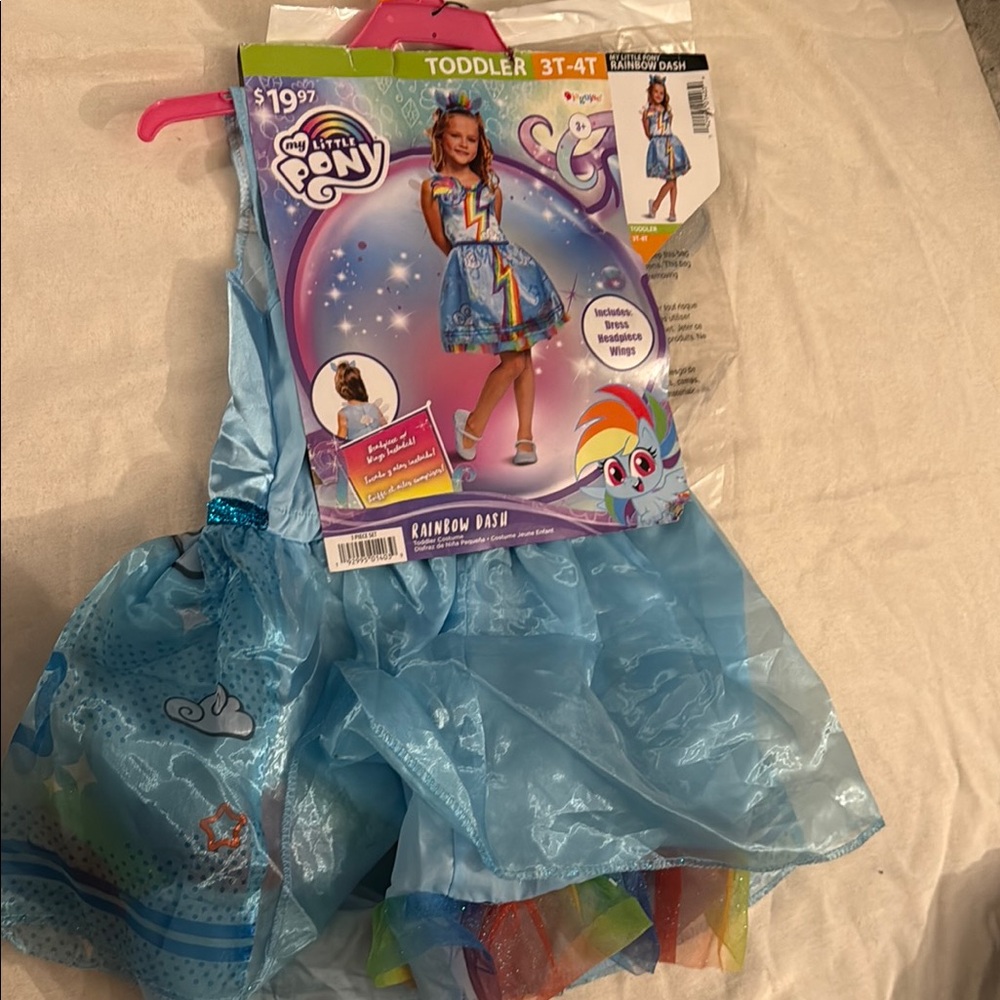 My little pony rainbow dash toddler 3t 4t costume disguise